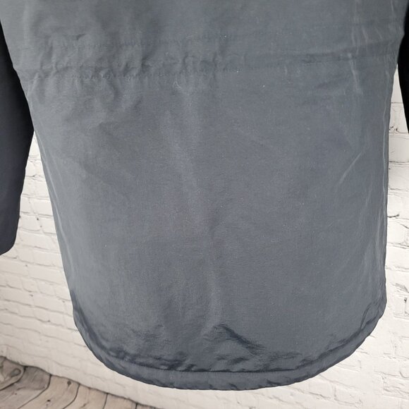 Lands' End Navy Waterproof Windproof Hooded Fleece Lined Full Zip Jacket XL/16 - Picture 10 of 16